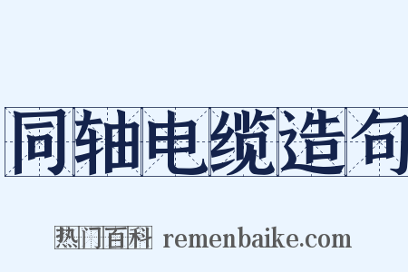 同轴电缆造句是什么意思的图片